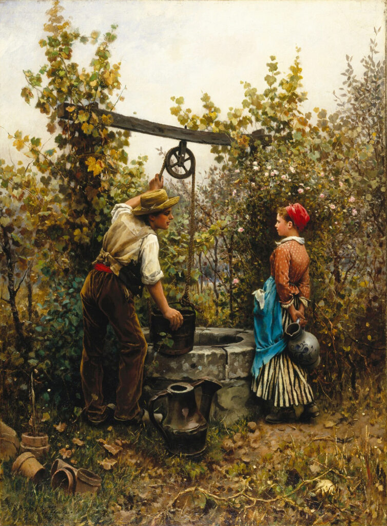A man and woman at the well