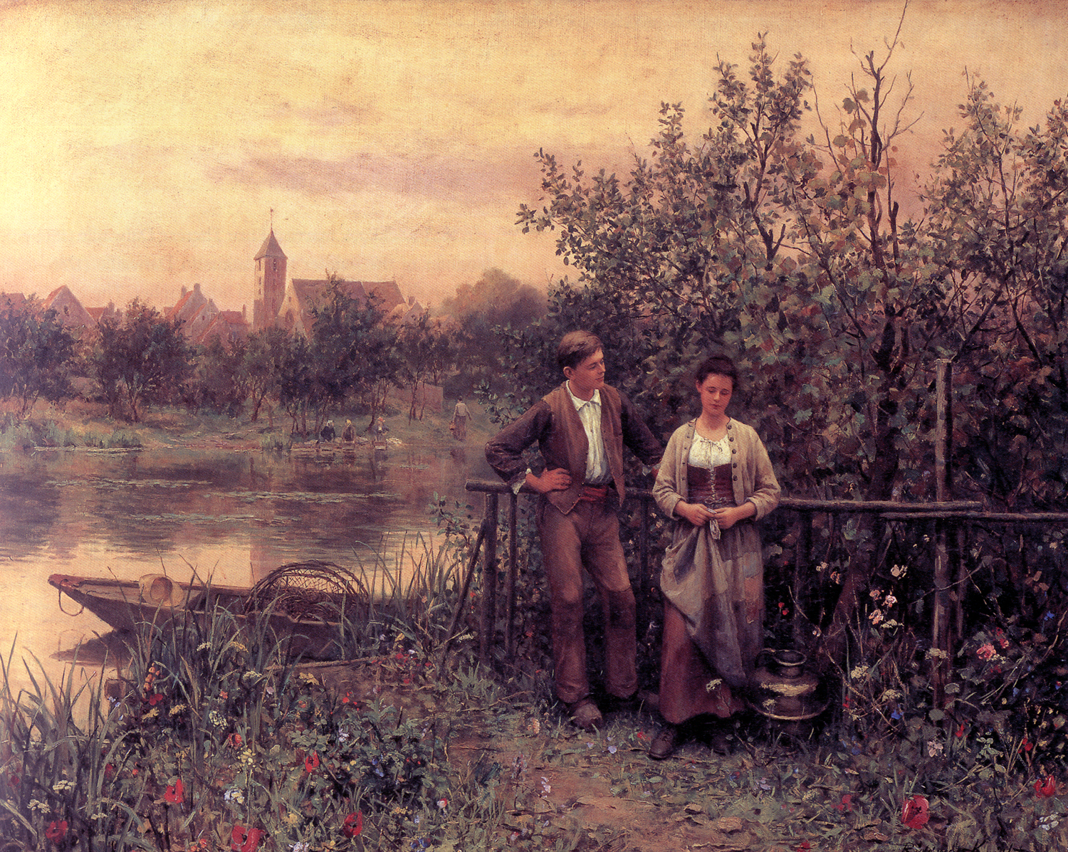 A man and woman by the river