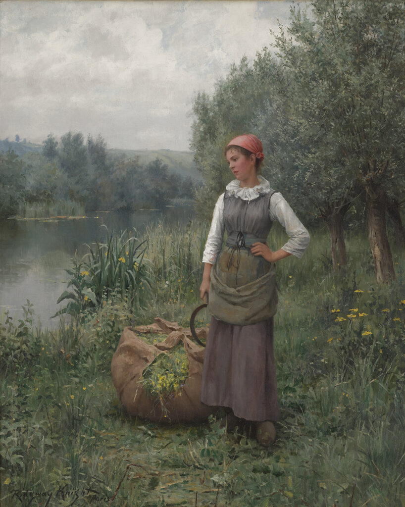Woman by a river