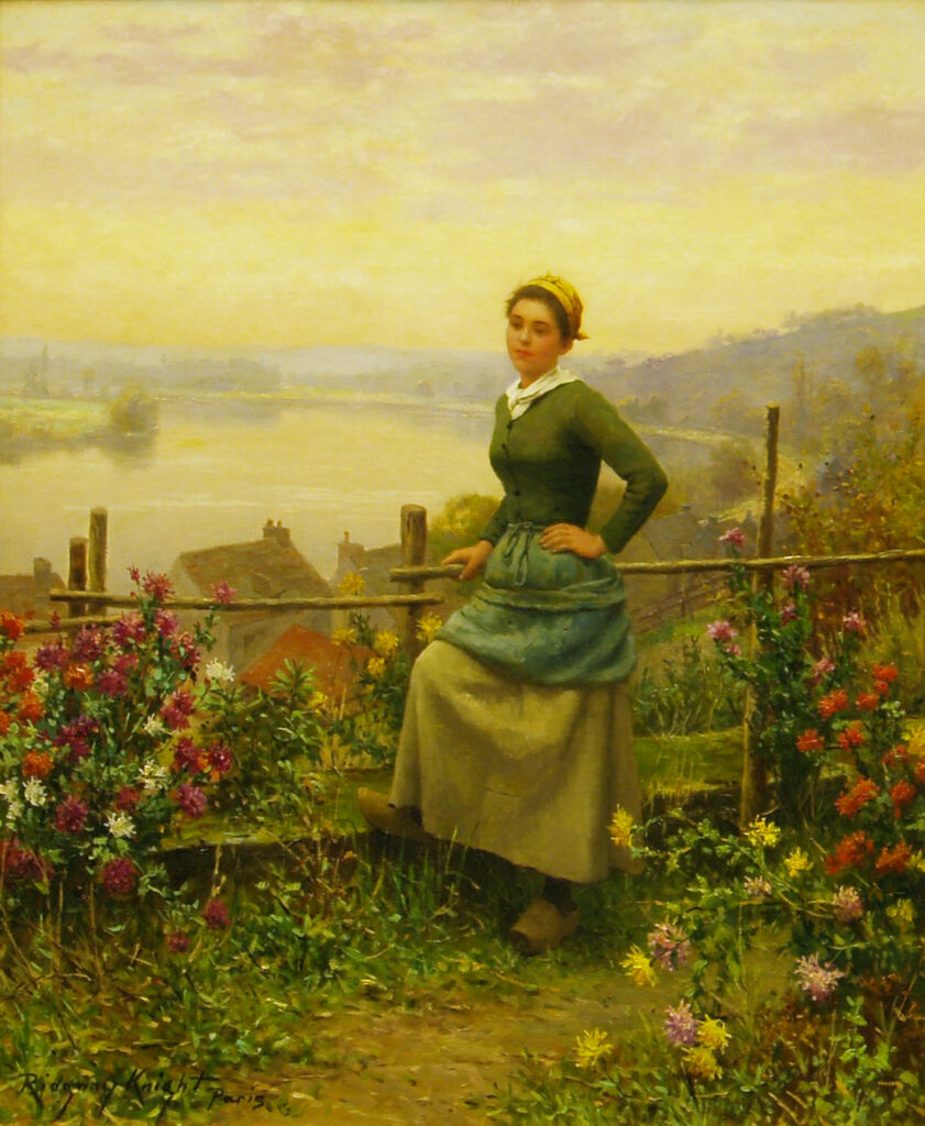 Woman on the terrace